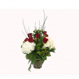 The christmas rose bouquet